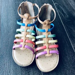 Girls Rainbow Sandals